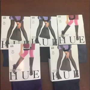 Bundle of 5 Hue tights. Five different colors.